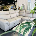 UT-ERIKA3TEX208-16 Sofa d'angle avec un coté convertible 5 places Taupe ERIKA L246xl246xP92cm couchage L195xl140cm vue2