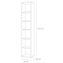 COM-LB4802K30404] Etagère DISEGNO H216xL44xP36cm vue plan