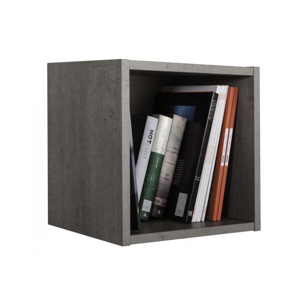 Lot de 3 étagères murales cube MODELLO Gris H35xL35xP29cm vue3