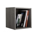 Lot de 3 étagères murales cube MODELLO Gris H35xL35xP29cm vue3