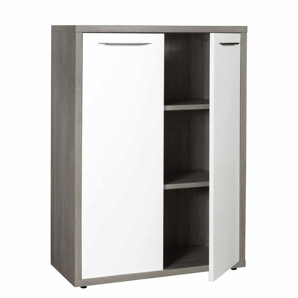 Porte laqué blanc pour étagère vue3 montée