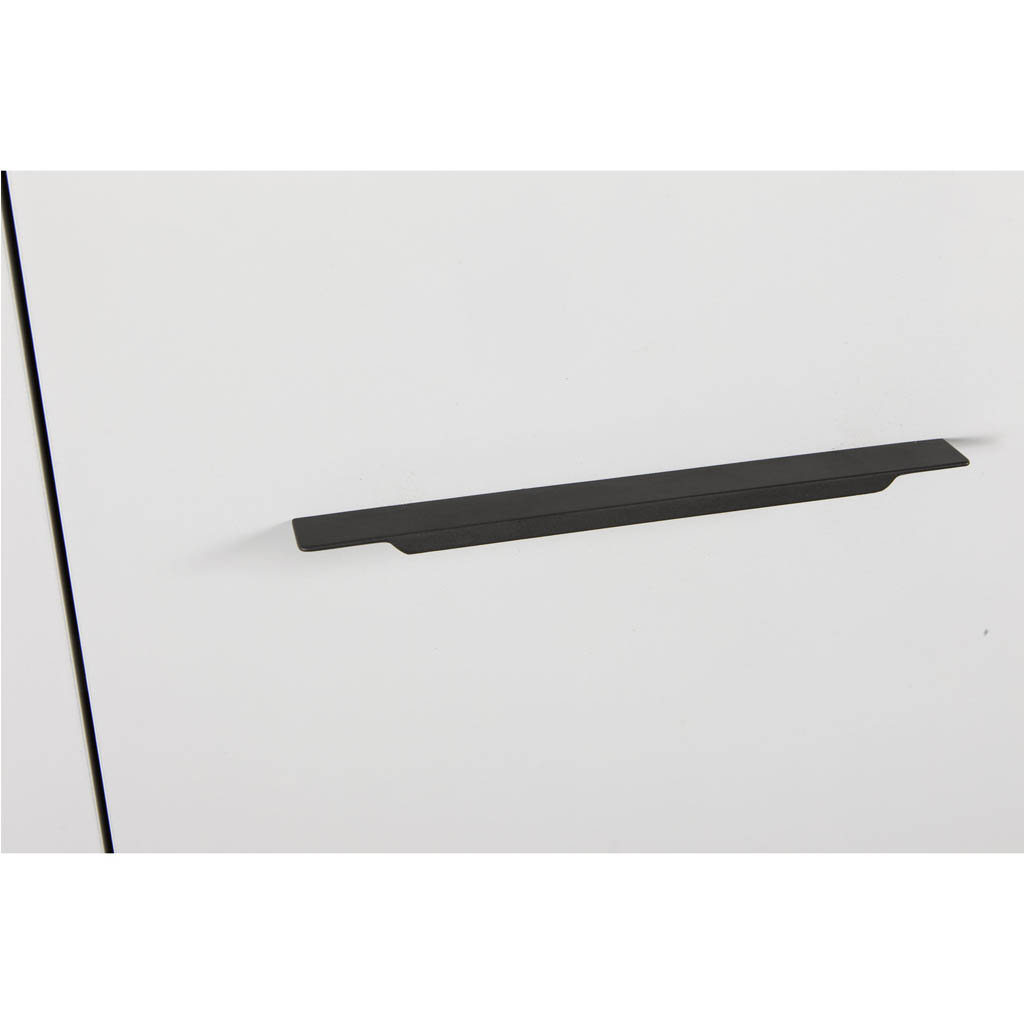 Porte laqué blanc pour étagère détails poignet