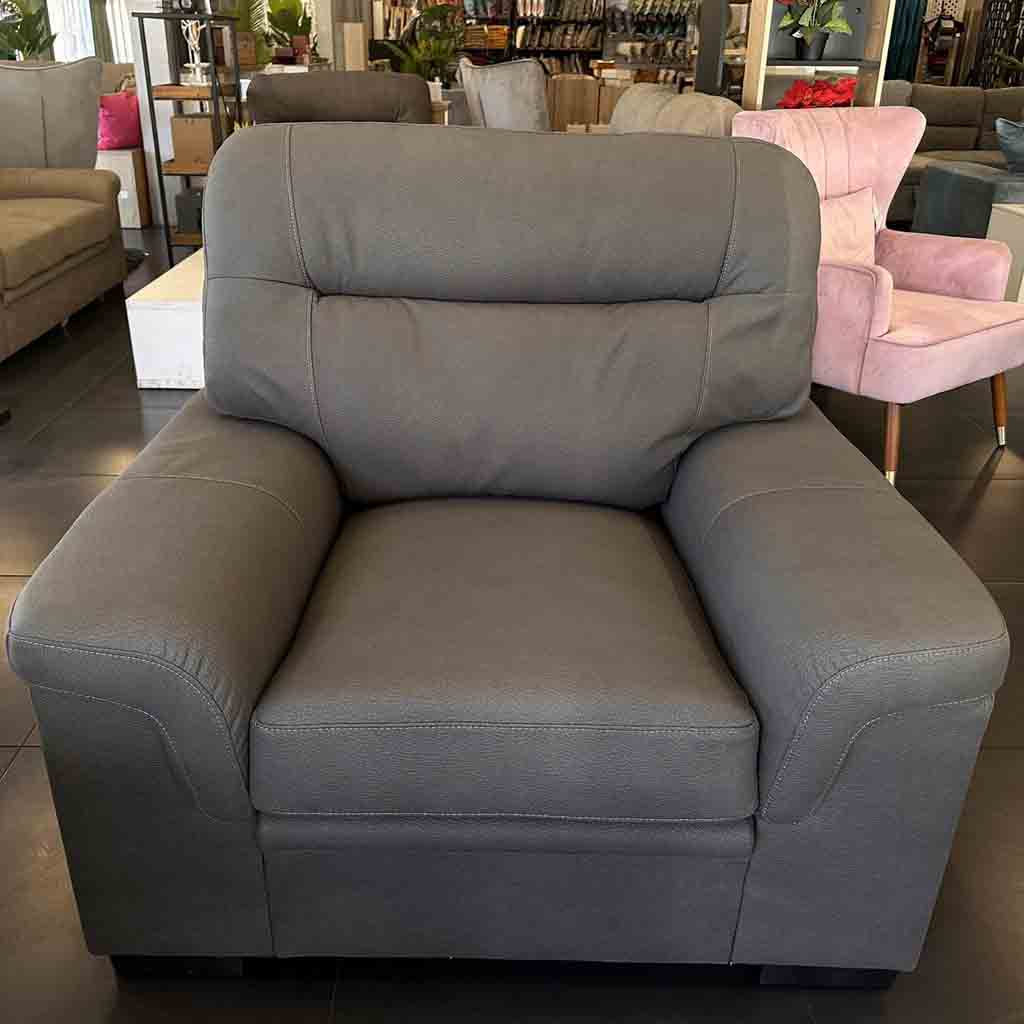 UT-ERIKATEX208-13C Fauteuil Titanium Grey ERIKA H95xL108xP86cm vue2