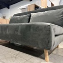AD-LAH279N16P160-CR06 Canapé 3 places convertible lit CR6 Gris H82xL160xP95 - Couchage H26xL160xP190 vue2