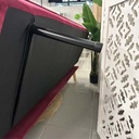 AD-LAB173N112SP3-CR14 Canape 3 places convertible lit CR14 Framboise H82xL180xP90 - Couchage H38xL180xP109 détails pieds1