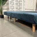 AD-LAH279N16P160-CR19  Canapé 3 places convertible lit CR19 Bleu nuit H82xL160xP95cm - Couchage H26xL160xP190cm vue8
