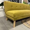 AD-LAB173N112S-P3-EI2 Canape 3 places convertible lit EI2 Jaune moutarde H82xL180xP90 - Couchage H38xL180xP109 vue3