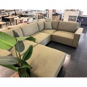UT-CODY-COLOR-38 Sofa d'angle modulable &amp; ottoman Olive CODY L309xM213cm - Ottoman 96x96cm (5 pièces) vue2