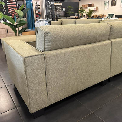 UT-CODY-COLOR-38 Sofa d'angle modulable &amp; ottoman Olive CODY L309xM213cm - Ottoman 96x96cm (5 pièces) vue4