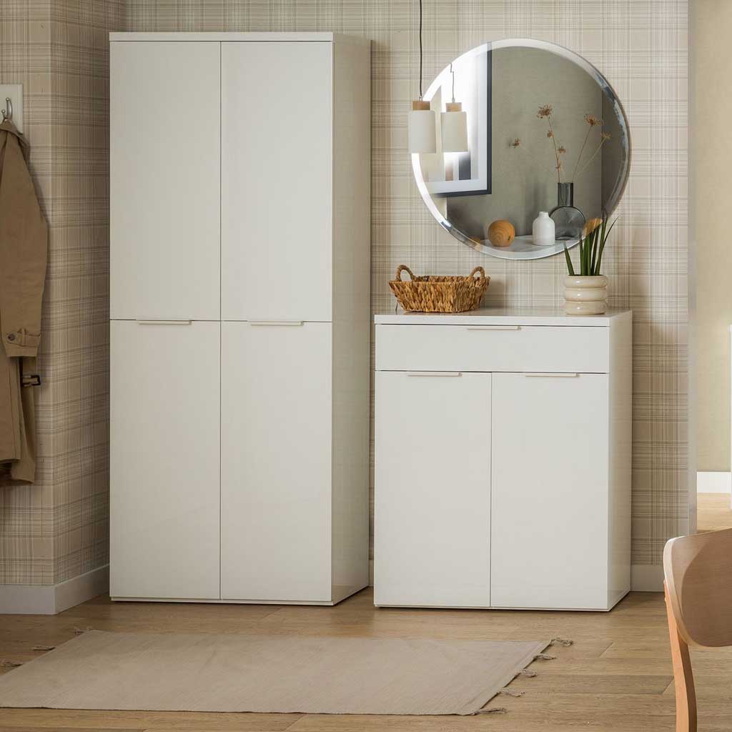 COM-AR3516K76804 Armoire 4 portes et étagères ajustables H200xL80xP35cm