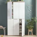 COM-AR3494K64904 Armoire MUNDI 6 portes et étagères ajustables H200xL101xP35cm ambiance2