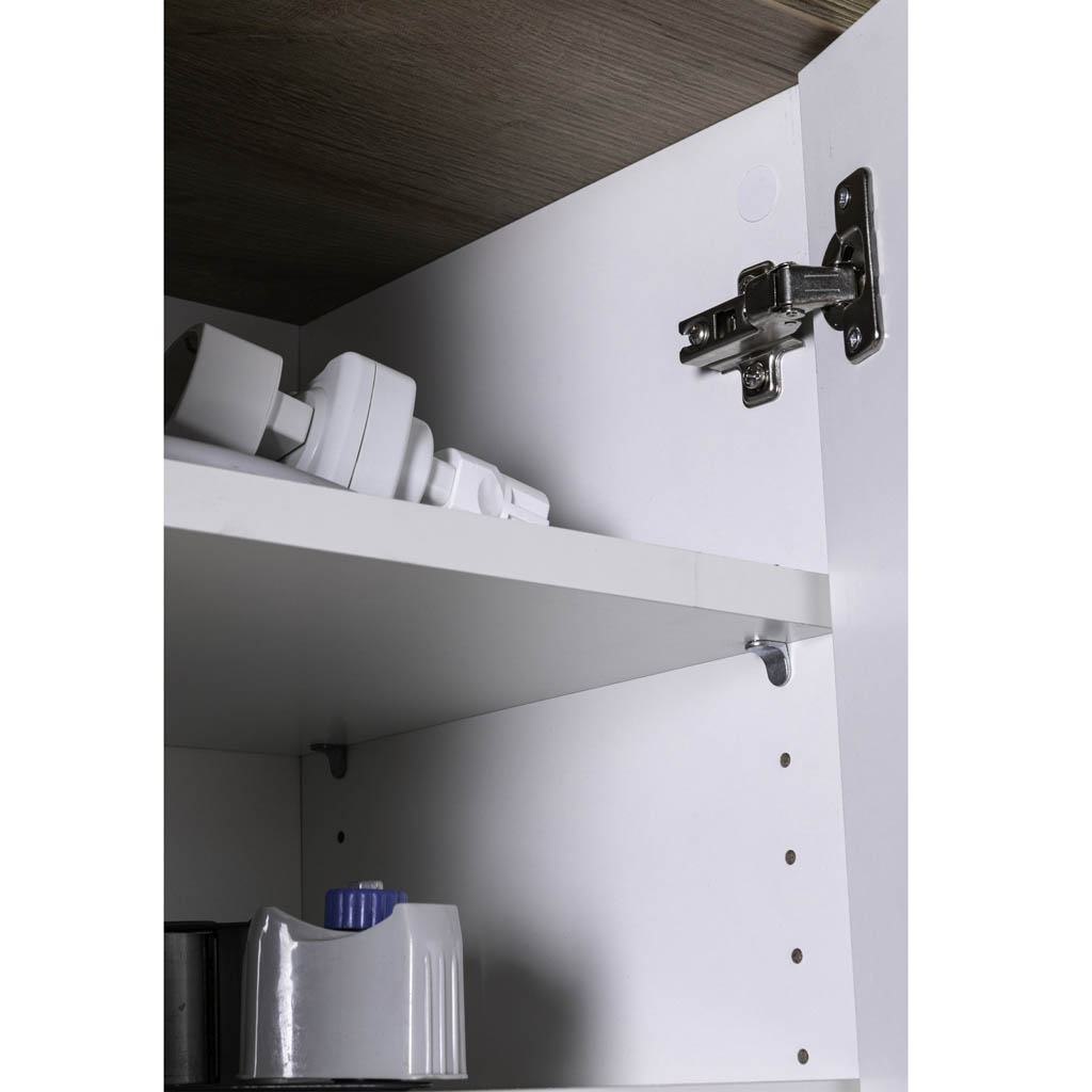 COM-AR3494K64904 Armoire MUNDI 6 portes et étagères ajustables H200xL101xP35cm vue détail intérieur