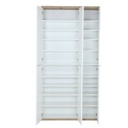 COM-AR3494K64904 Armoire MUNDI 6 portes et étagères ajustables H200xL101xP35cm vue face portes ouvertes