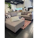 UT-CODY-BARREL-21  Sofa d'angle modulable et ottoman Mocca CODY L309xM213cm - Ottoman 96x96cm (5 pièces) vue2