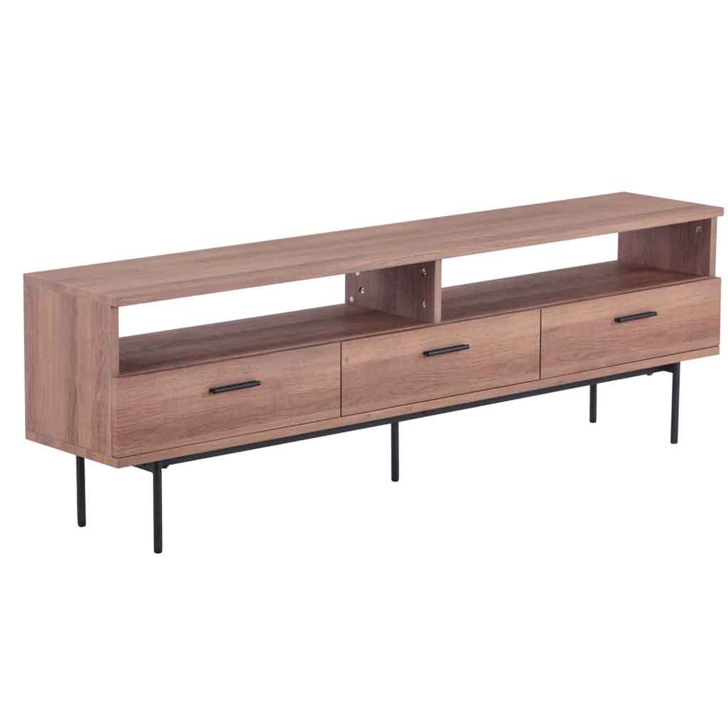 Meuble TV H50xL160xP30cm #foncé