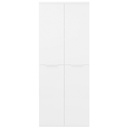 Armoire 4 portes et 9 étagères ajustables H200xL80xP35cm