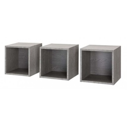 [COM-PN9637K56104] Etagere cube mural  MODELLO 35x28x35 Gris