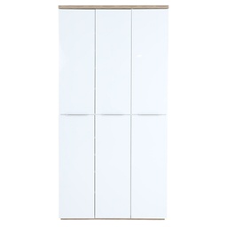 [COM-AR3494K64904] Armoire MUNDI 6 portes et étagères ajustables H200xL101xP35cm
